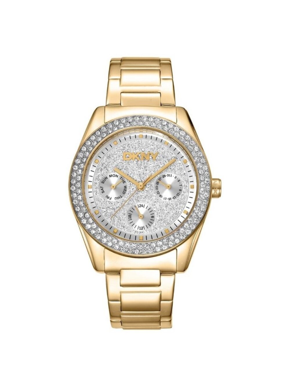 NWT DKNY Fashion Silver-tone Dial Ladies Watch